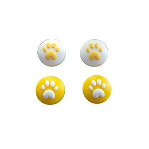 New Yellow Dog Paws Nintendo Switch Joystick Thumb Grip Caps